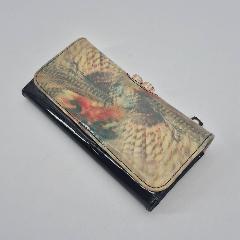 Ted Baker London Wallet Patent Leather Crystal Gold Tone